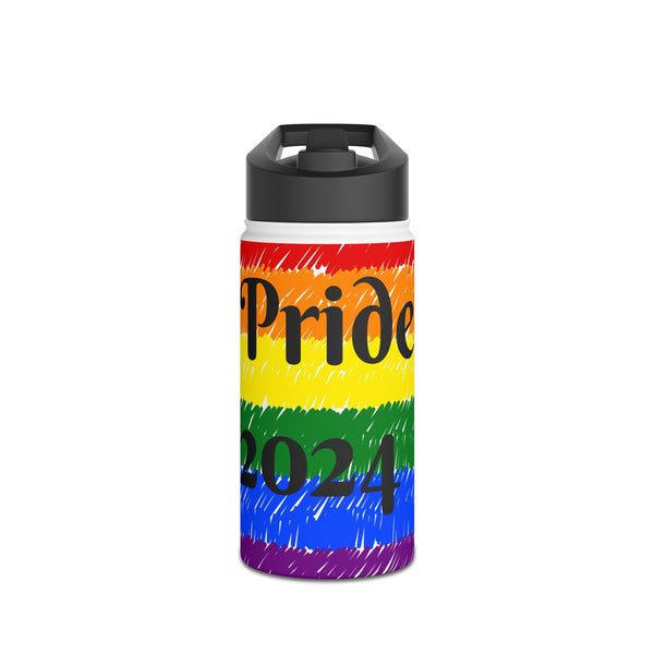 Pride 2024 Stainless Steel Water Bottle, Standard Lid