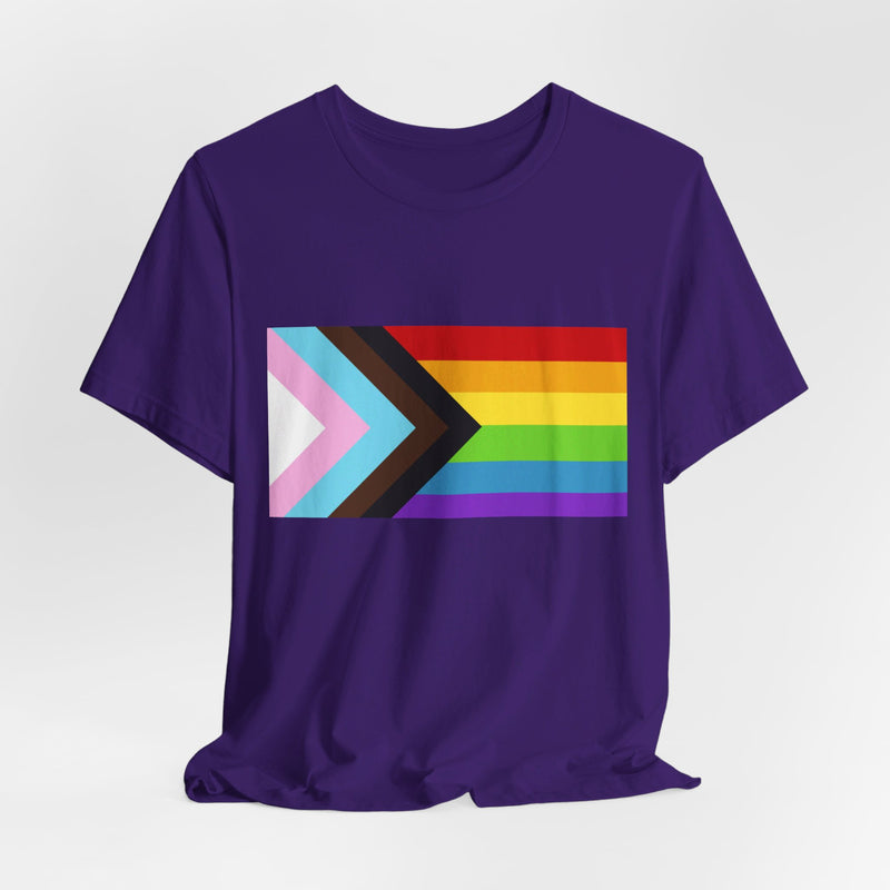 Trans Pride Combo Flag.  Unisex comfy casual t-shirt with short sleeves.