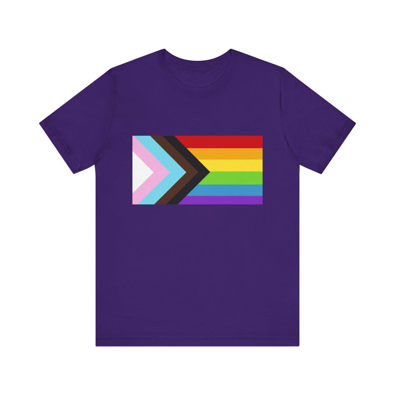 Trans Pride Combo Flag.  Unisex comfy casual t-shirt with short sleeves.