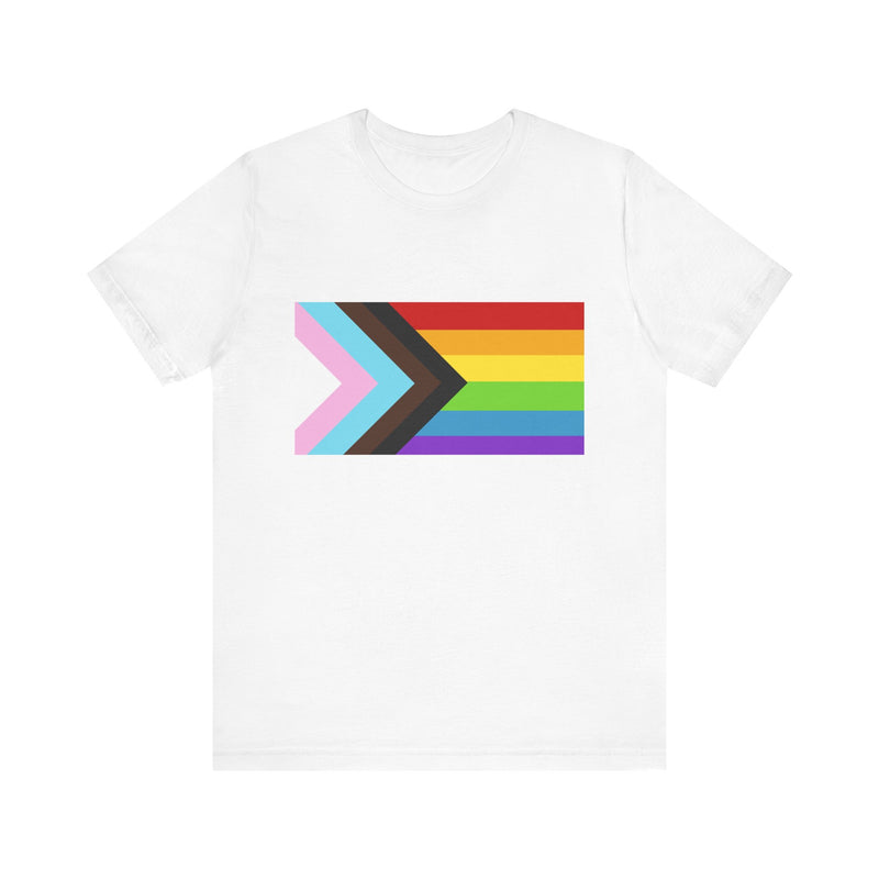 Trans Pride Combo Flag.  Unisex comfy casual t-shirt with short sleeves.