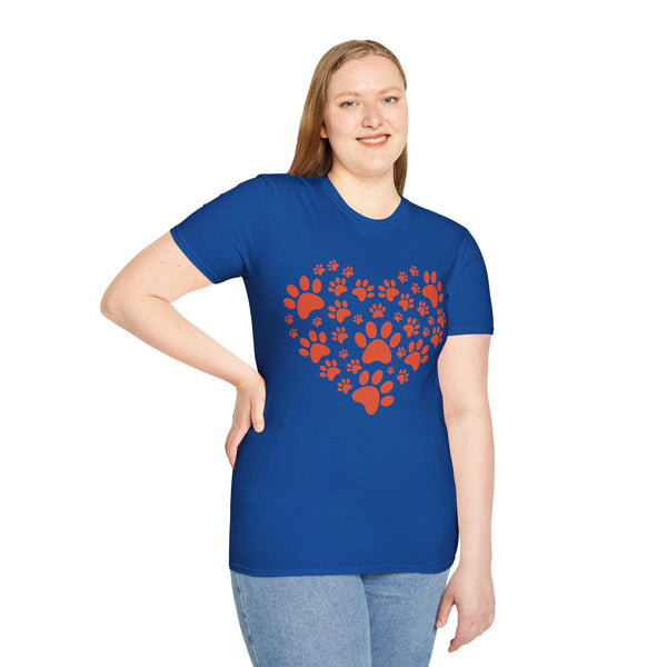 Heart Shaped-Footprints on My Heart. Unisex comfy short sleeve t-shirt.