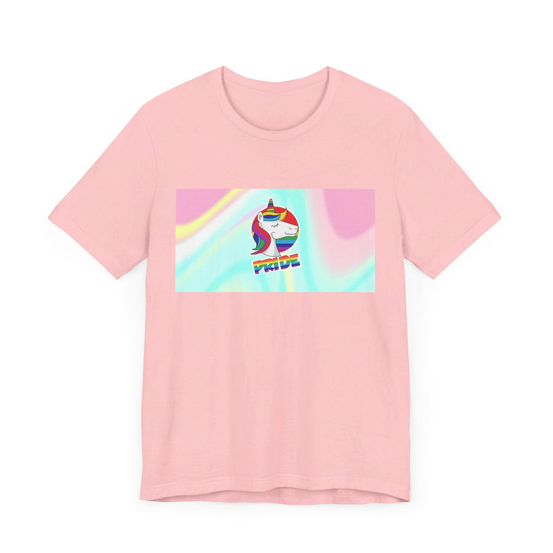 Pride Unicorn.  Unisex comfy casual t-shirt with short sleeves.